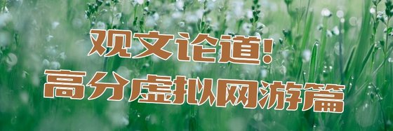 觀文論道！高分虛擬網遊篇